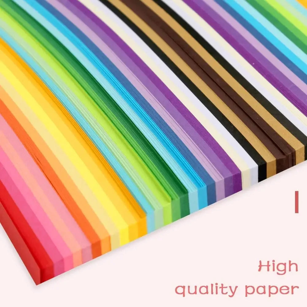Surtido de papel de Origami de estrella de 540 hojas, estrella colorida de doble cara, manualidades plegables