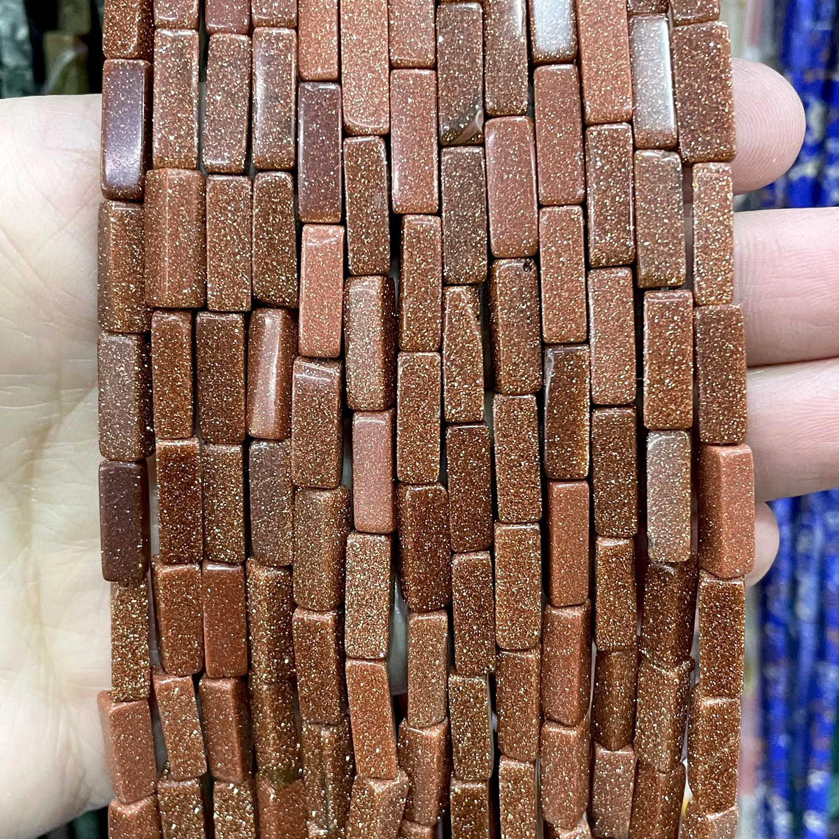 4*13MM piedra Natural cuadrada Aventurina Ojo de Tigre ágatas cristal Jades