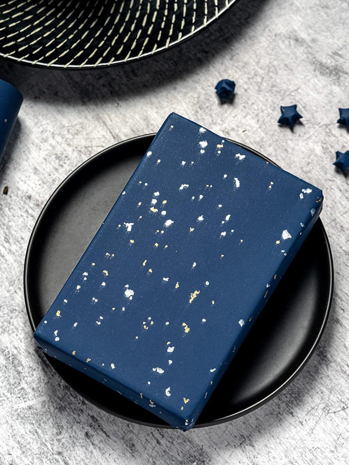 1 rollo de papel de regalo para fiesta de Navidad de 43 cm x 3,00 mts