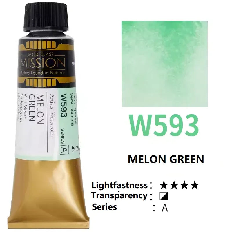 Mijello Mission Gold-acuarela de alta concentración, planta Natural,  tubos de 15ml