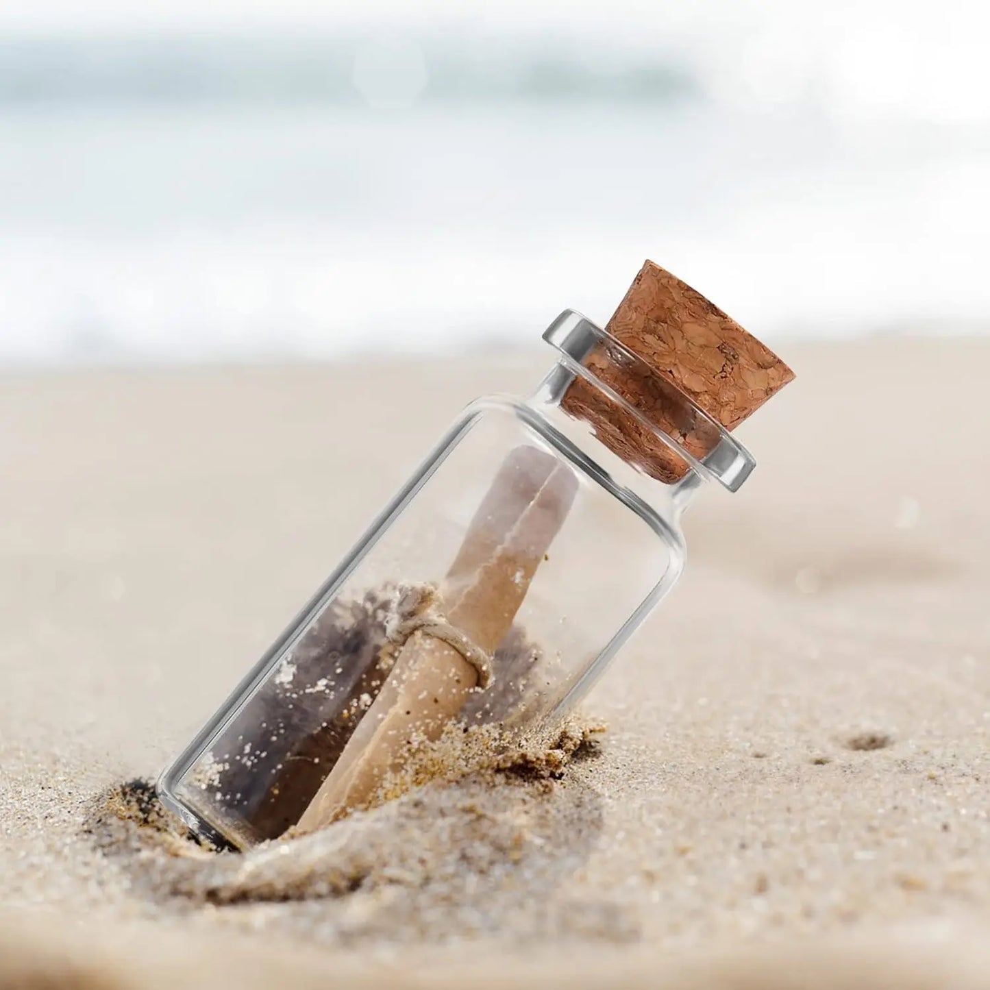 10 Uds 5/7/8/10/12/15/20ml Mini botellas de vidrio con tapones de corcho