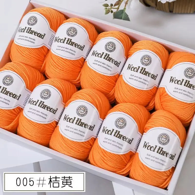 500 g/set (10 unidades de 50g) de  lana merino lisa