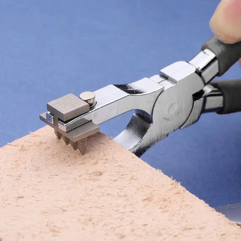 Herramienta de perforación de agujeros para artesanía de cuero, de alicates, 1 ud.