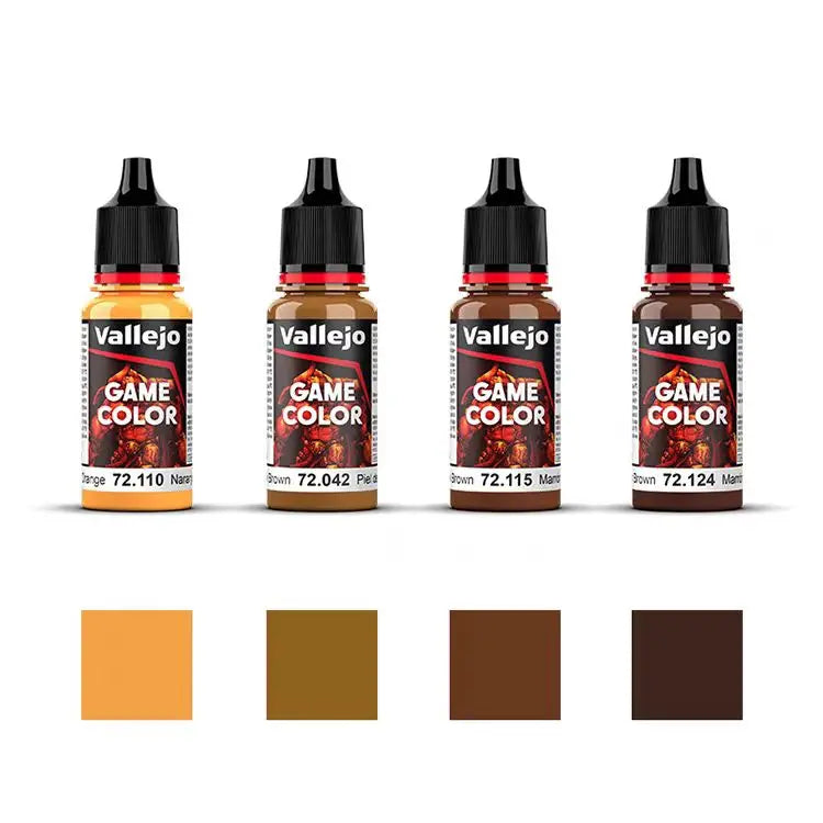 Pintura de España AV Vallejo, a base de agua, respetuosa con el medio ambiente, serie de recubrimiento manual 4*18 ml