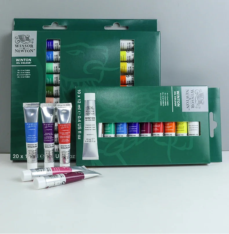Winsor & Newton Juego de pintura al óleo - Grado de artista profesional 20 colores, tubos de 12 ml