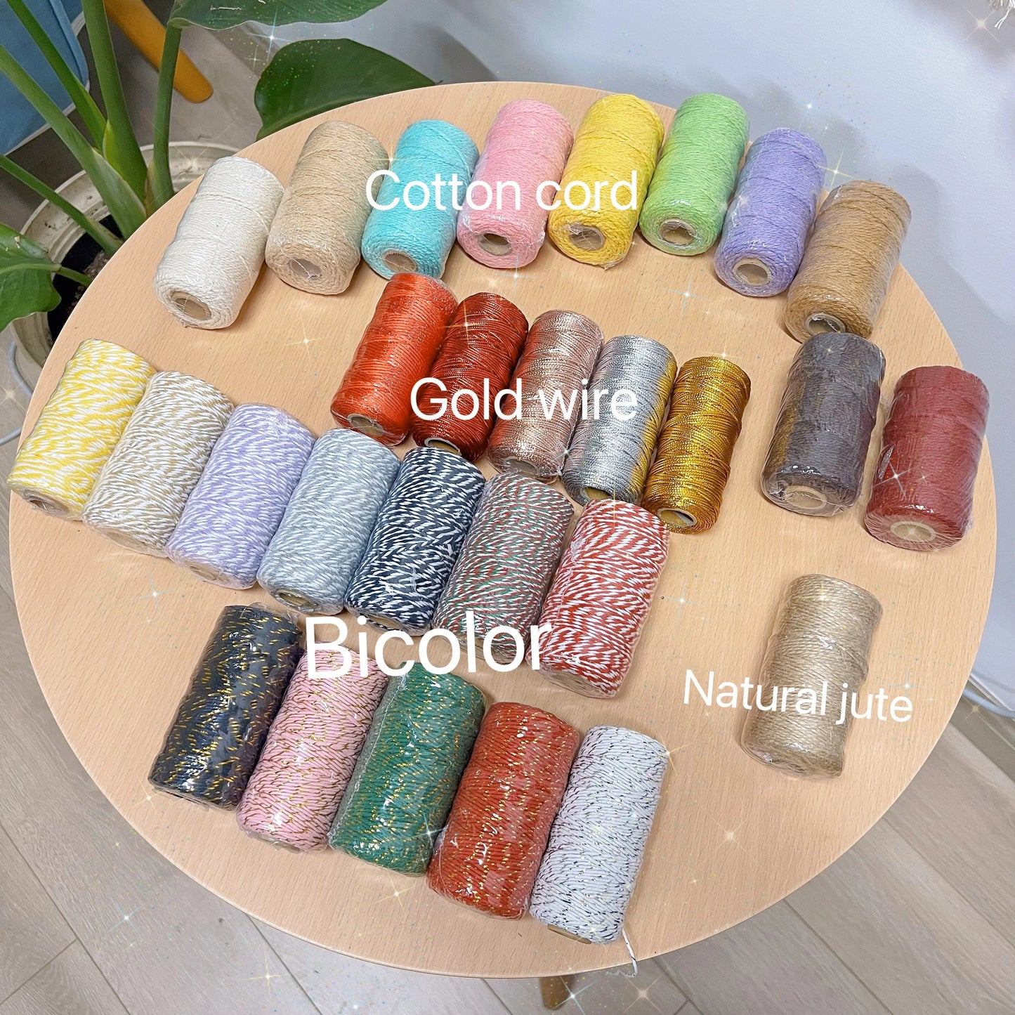 Cuerda de macramé de 2mm, hilo de yute suave, cuerda trenzada de colores para manualidades