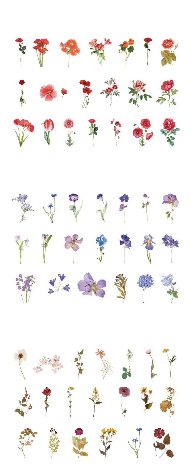 Colección de plantas de 40 piezas, stickers de hoja verde para decoración