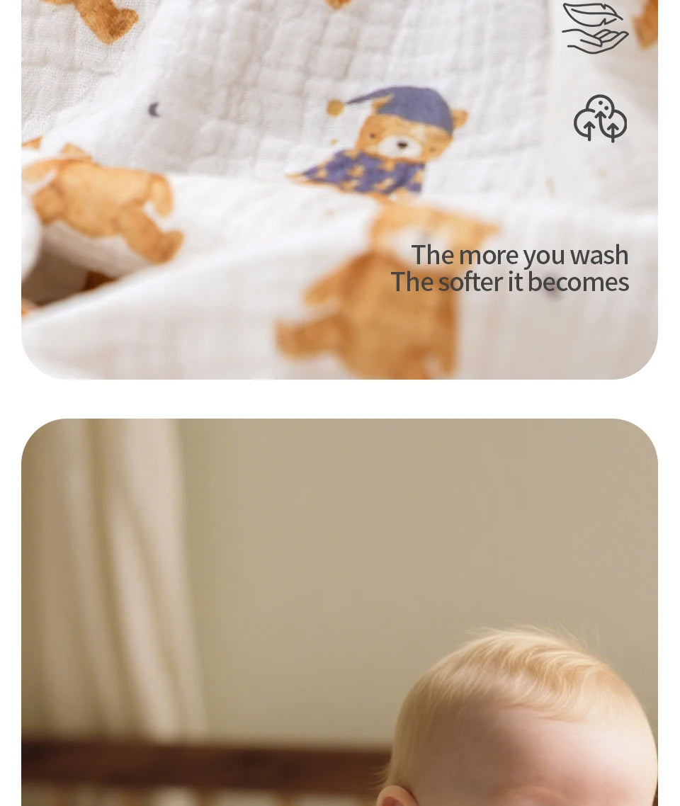 1 manta para recién nacidos, suaves, transpirables y acogedoras 100% Algodón