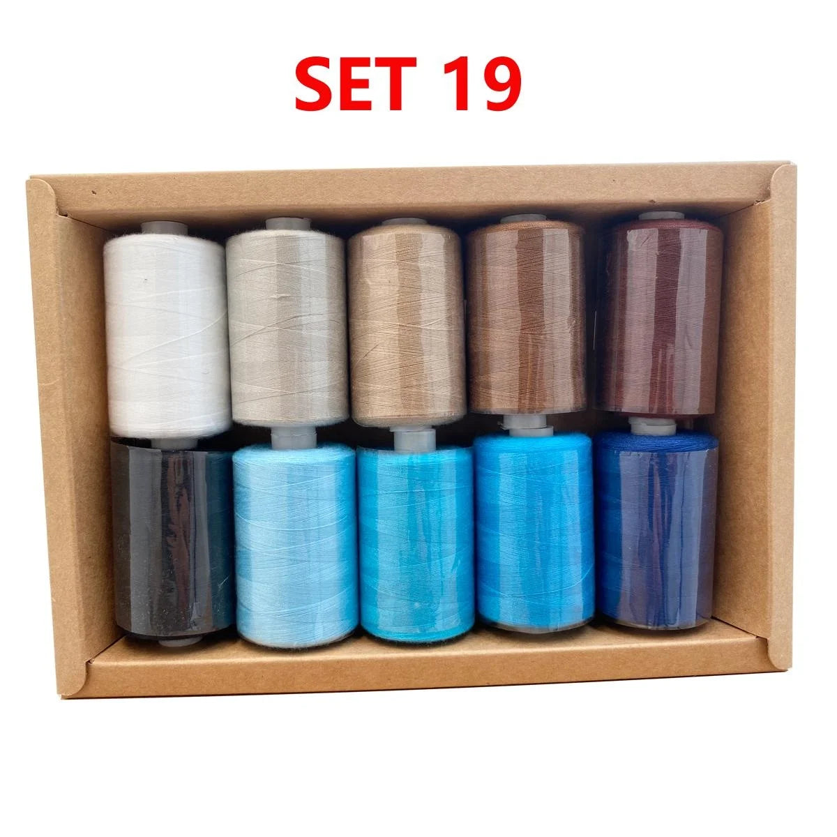 Kit de carretes de hilo de coser de poliéster, para coser a mano y a máquina, 1/10/12 colores