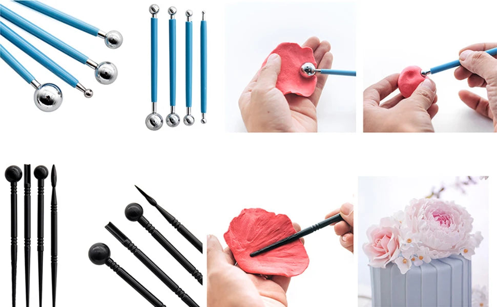 Kit de Herramientas para Esculpir Arcilla y Cerámica, 8-61 Piezas