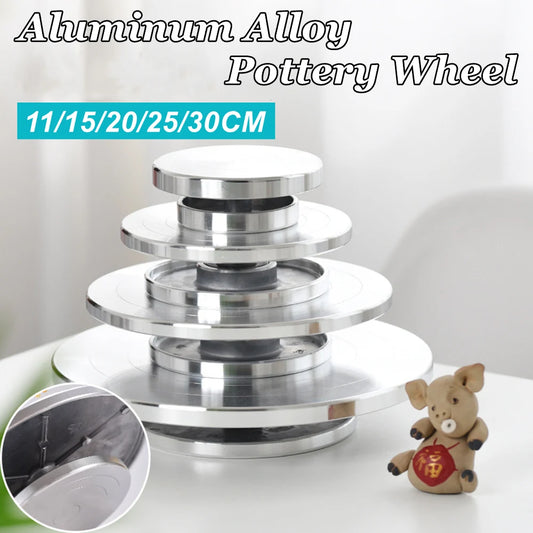 Plato giratorio de rueda de cerámica, herramienta de aleación de aluminio, rueda de cerámica para arcilla, 11-30CM