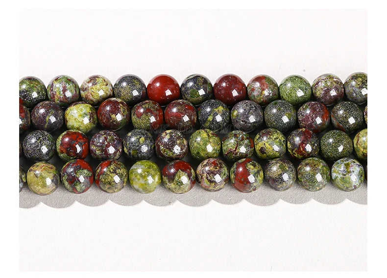 Mostacillas de piedra natural, variedades, redondo de 4, 6, 8, 10 y 12mm