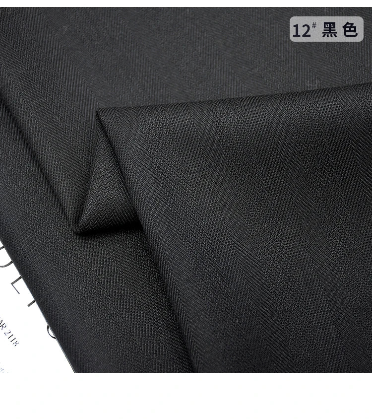 Patrón de espiga, mezcla de lana, tela informal. tela microelástica gruesa