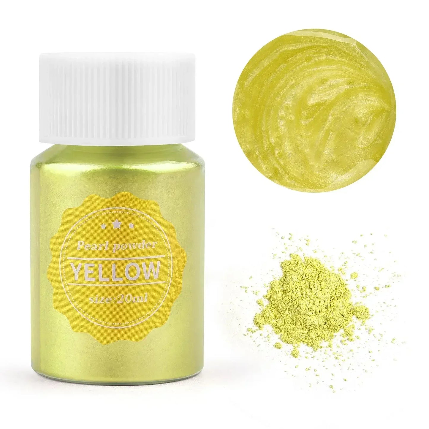 Juego de polvos de mica natural de 24 colores: pigmento de 10 g/botella para Resina Epoxi, Jabón, Velas, Joyería Artesanal