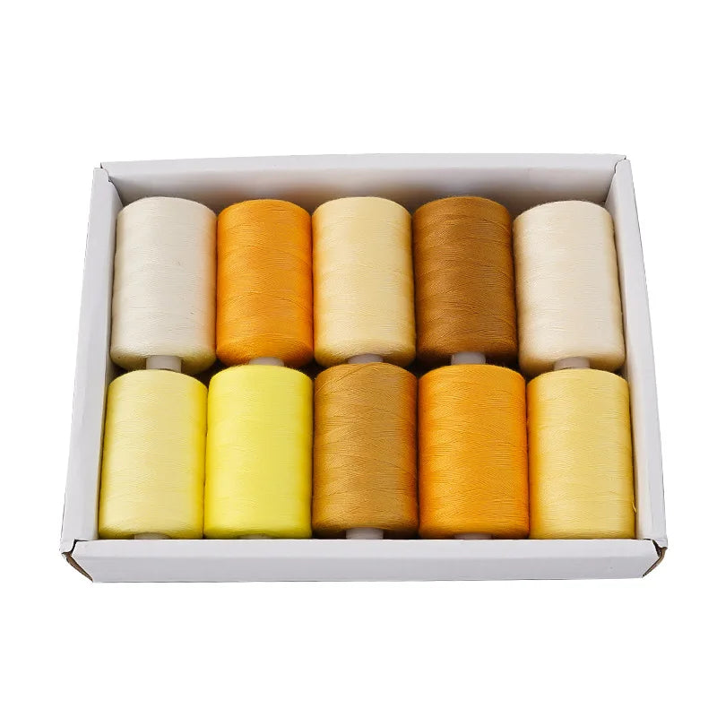 Kit de carretes de hilo de coser de poliéster, para coser a mano y a máquina, 1/10/12 colores