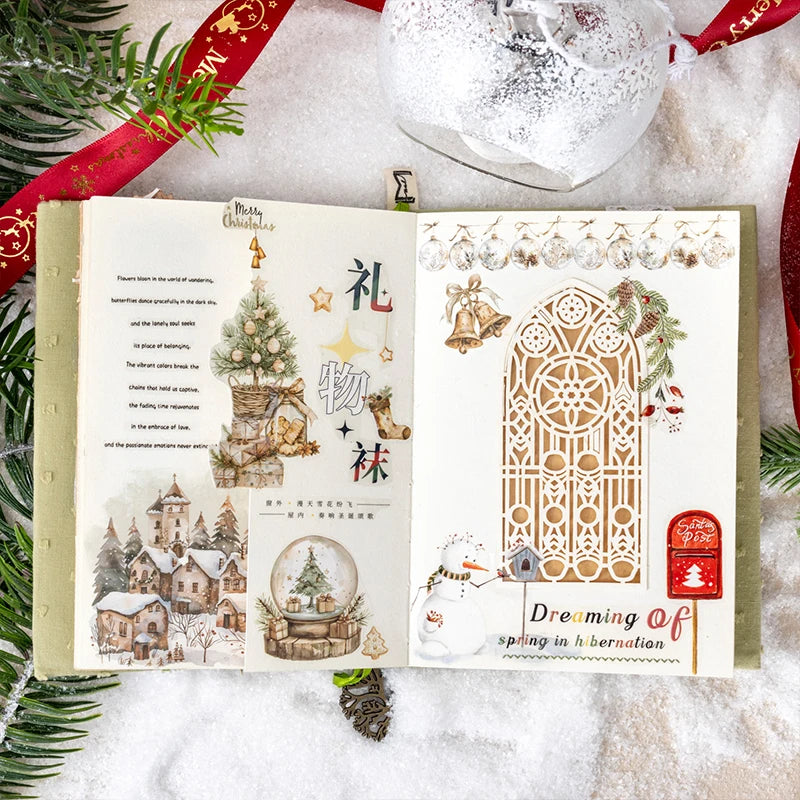 2 unids/pack stickersde pvc para Navidad, adhesivo, impermeable  y creativo