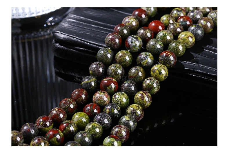 Mostacillas de piedra natural, variedades, redondo de 4, 6, 8, 10 y 12mm