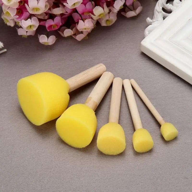 5pcs Juego cepillo de espuma