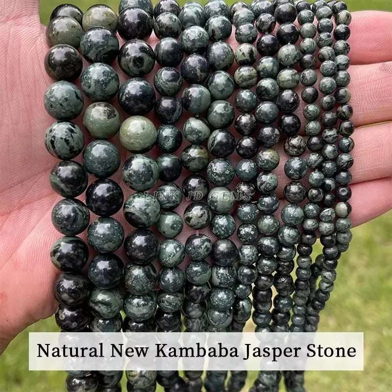 Mostacillas de piedra natural, variedades, redondo de 4, 6, 8, 10 y 12mm