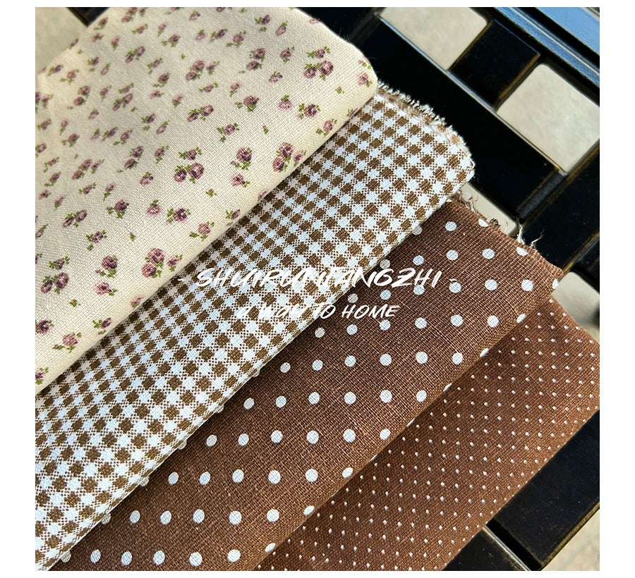 Tela Floral de algodón puro estampado