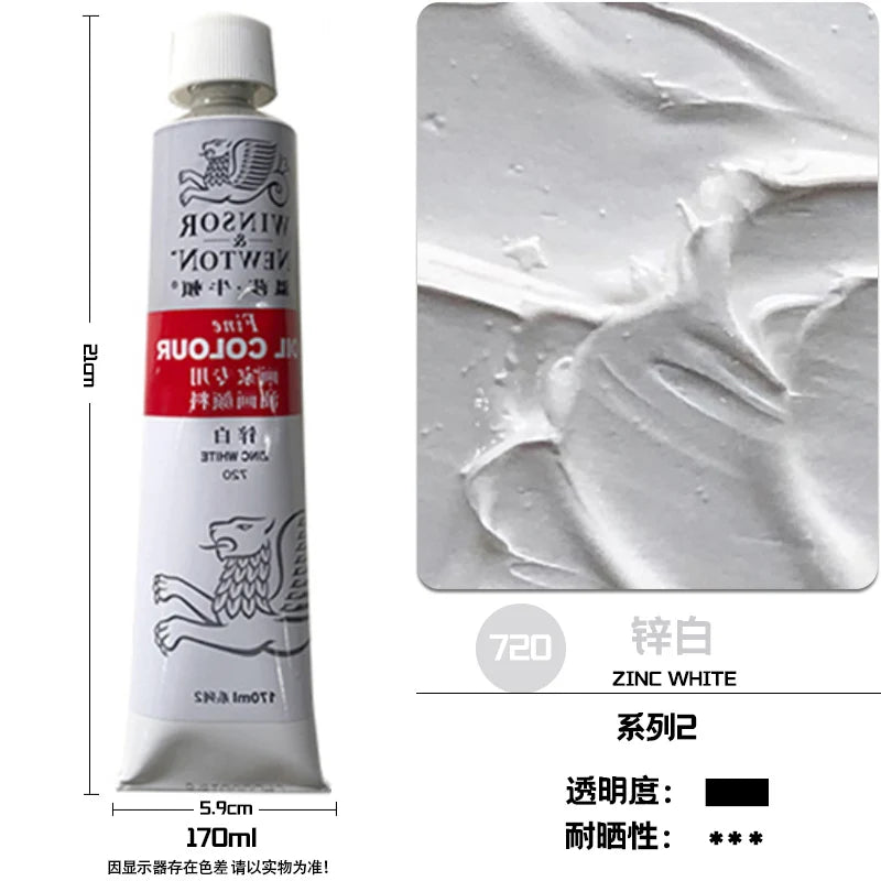 WINSOR & NEWTON-pintura al óleo de 170ml., tamaño grande