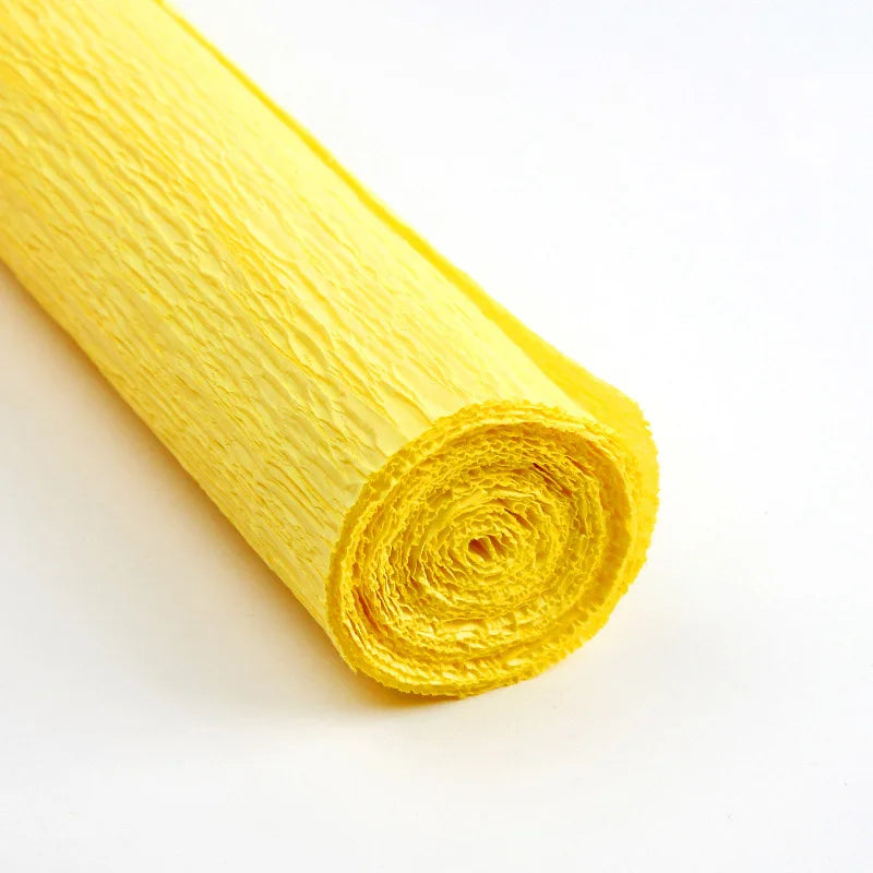 Rollo de papel crepé de colores de 50x250cm.