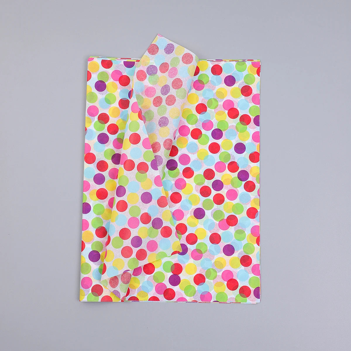 20 Hojas de Papel de Seda con Puntos, estrellas y rayas de Colores, Hojas de 14x20 Pulgadas (35,56 x 50,8 cm)
