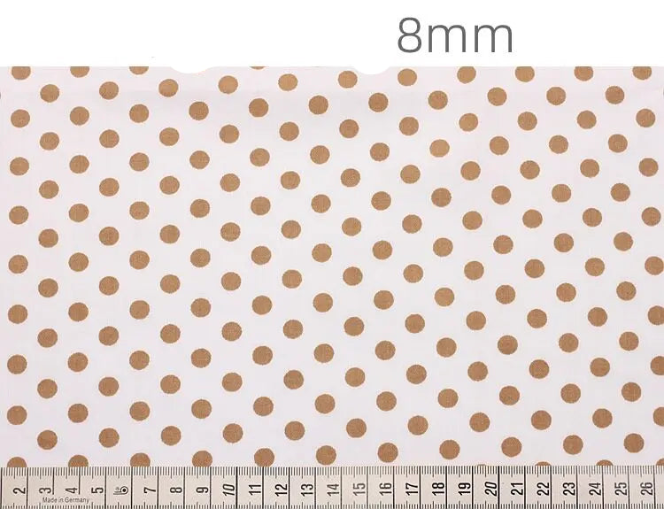 Tela de algodón de sarga de 160 cm x 50 cm, color café