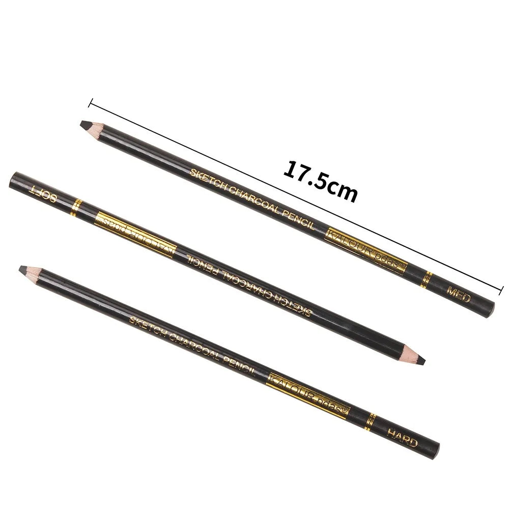 Lápiz de carbono para dibujar sombra, juego de lápices artísticos para pintar, lápiz de arte profesional