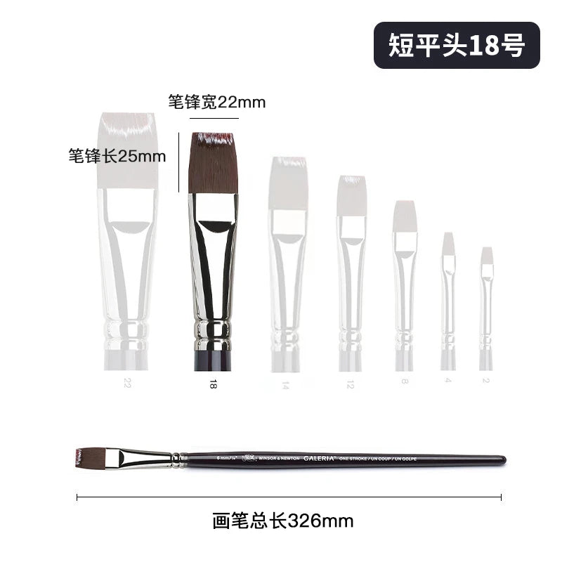 Winsor & Newton Juego de pinceles de pintura acrílica profesional