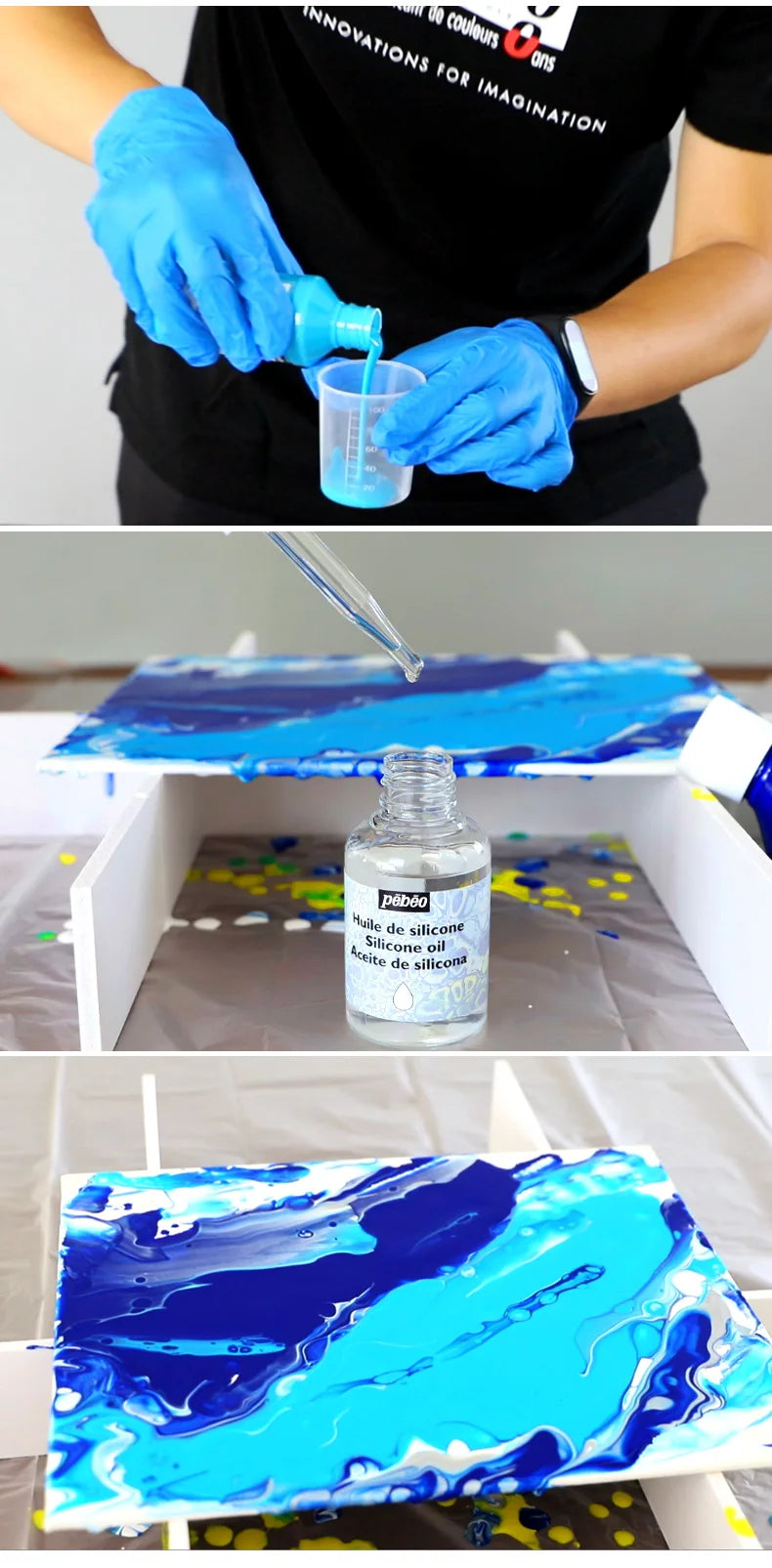 PEBEO experiencia de vertido, pintura acrílica líquida 118ml