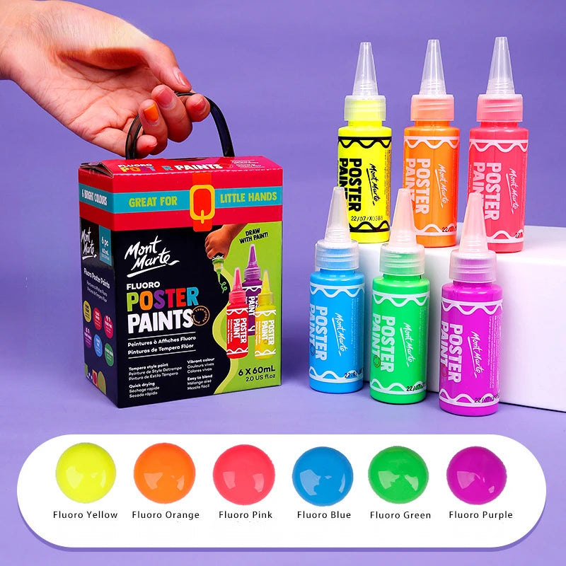 Juego de pintura con dedos para niños, 6/12 colores, 60ml, pintura lavable seguro, no tóxico