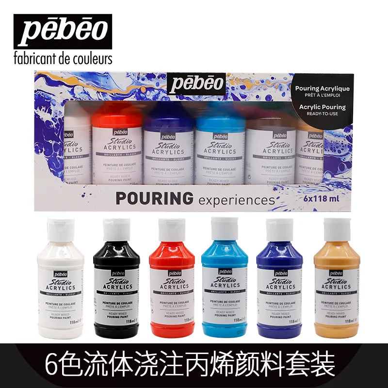 PEBEO experiencia de vertido, pintura acrílica líquida 118ml