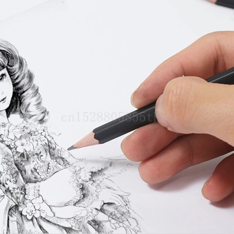 12 unids/caja lápiz de grafito para boceto, dibujo, escritura, 2H HB 2B 3B 3H 4B 5B
