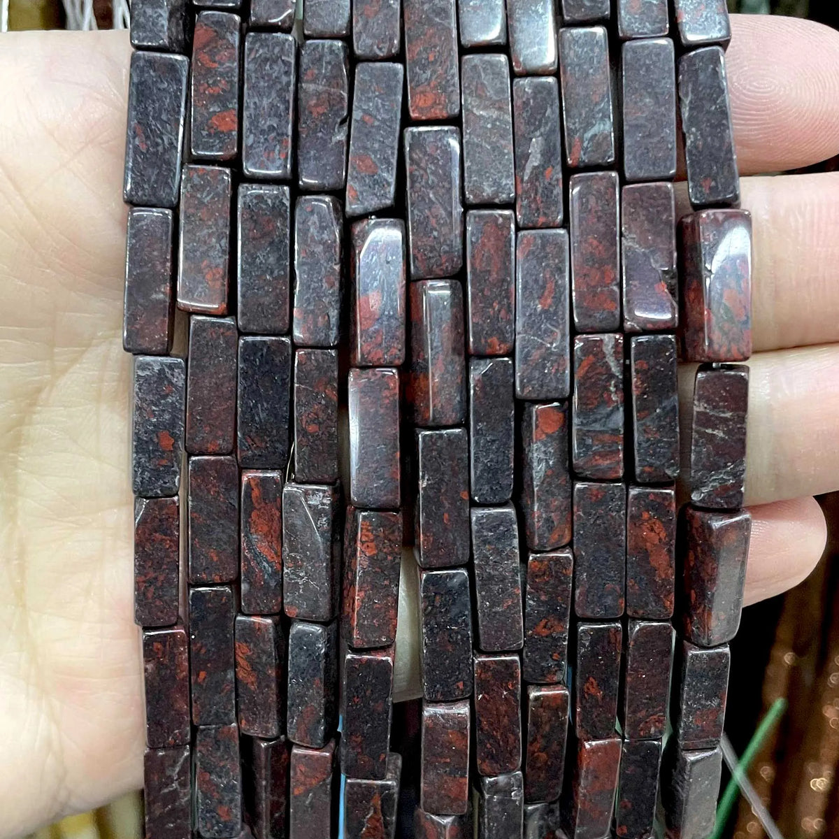4*13MM piedra Natural cuadrada Aventurina Ojo de Tigre ágatas cristal Jades