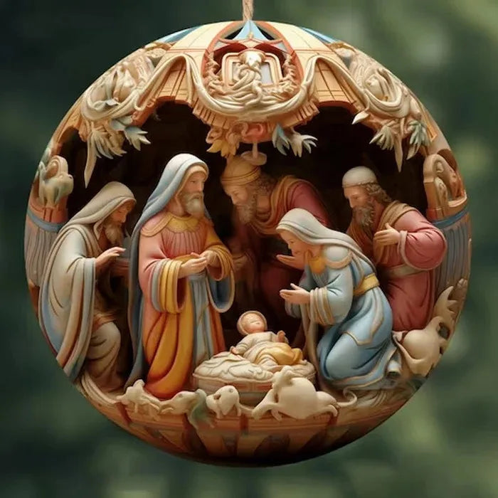 Colgantes creativos de madera de Navidad,