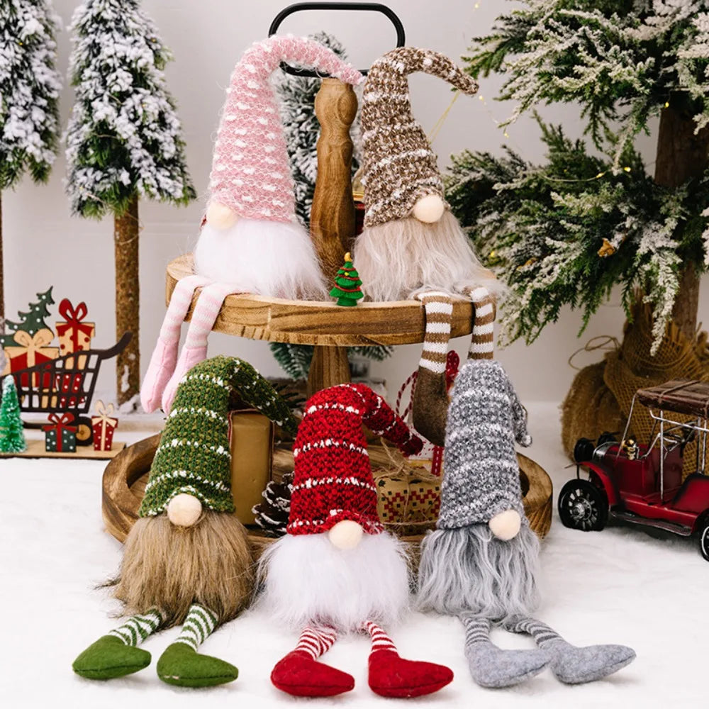 Gnomos de felpa de Navidad, hecho a mano