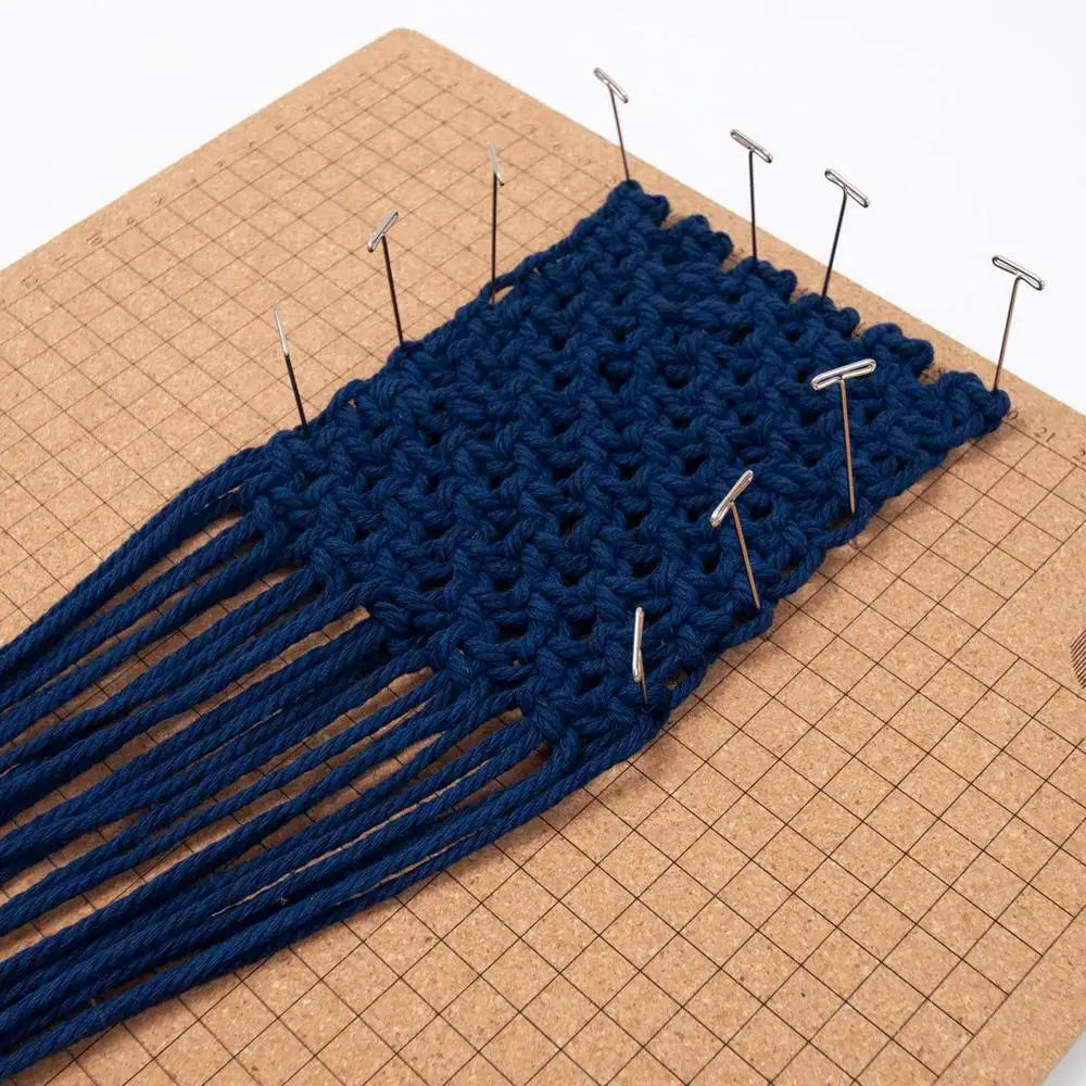 Tablero de macramé, 20,3x20,3 / 30,4x40,6 / 40,6x40,6 cm, 10mm de espesor, rejillas de madera para cordón de macramé, herramienta de fijación de punto