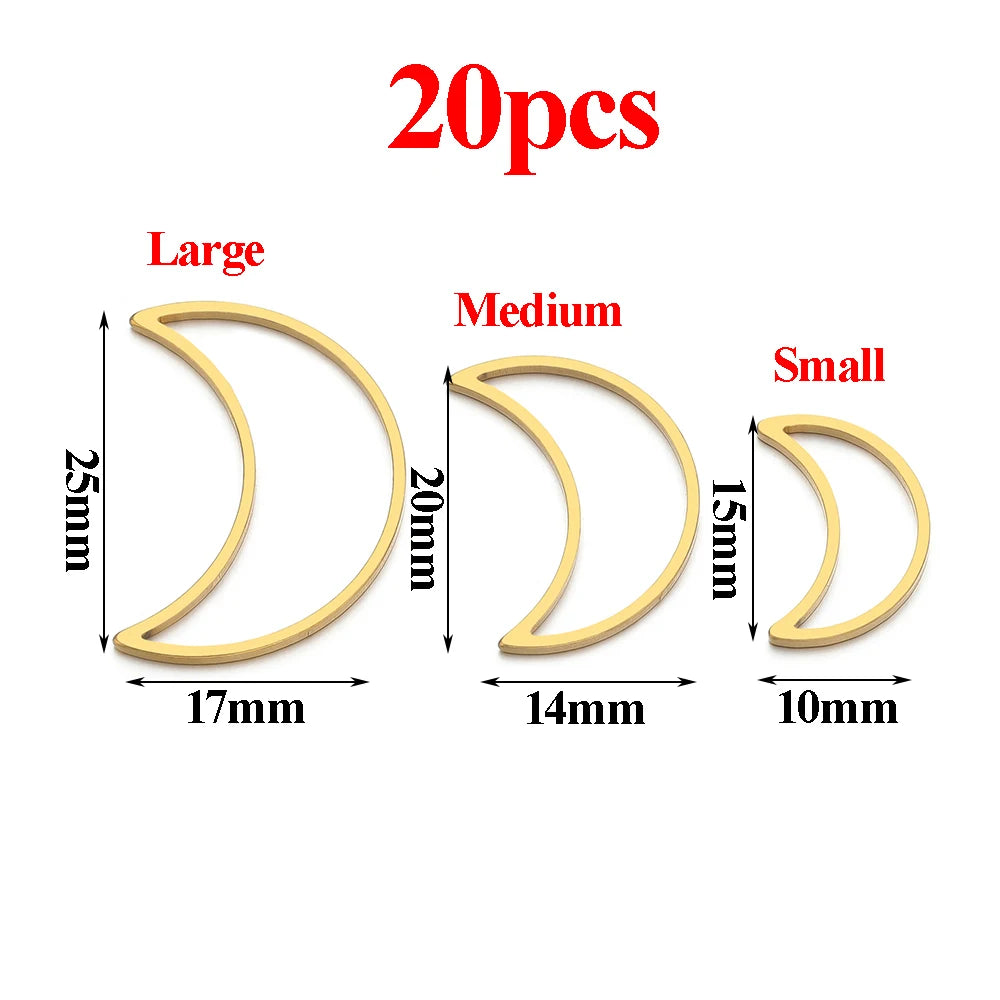 Pendientes de acero inoxidable dorado y plateado al vacío, suministros para hacer joyas de bisel, a granel, 20-50 Uds.