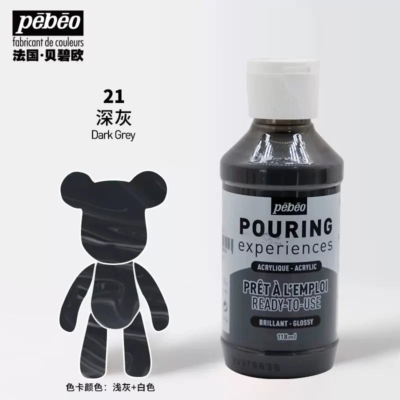 PEBEO experiencia de vertido, pintura acrílica líquida 118ml