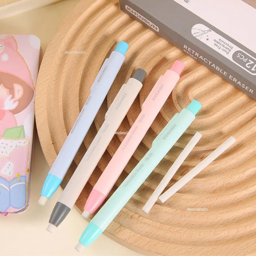 Borradores de lápiz con núcleo reemplazable de alta calidad, lápiz retráctil tipo prensa, 1 ud.