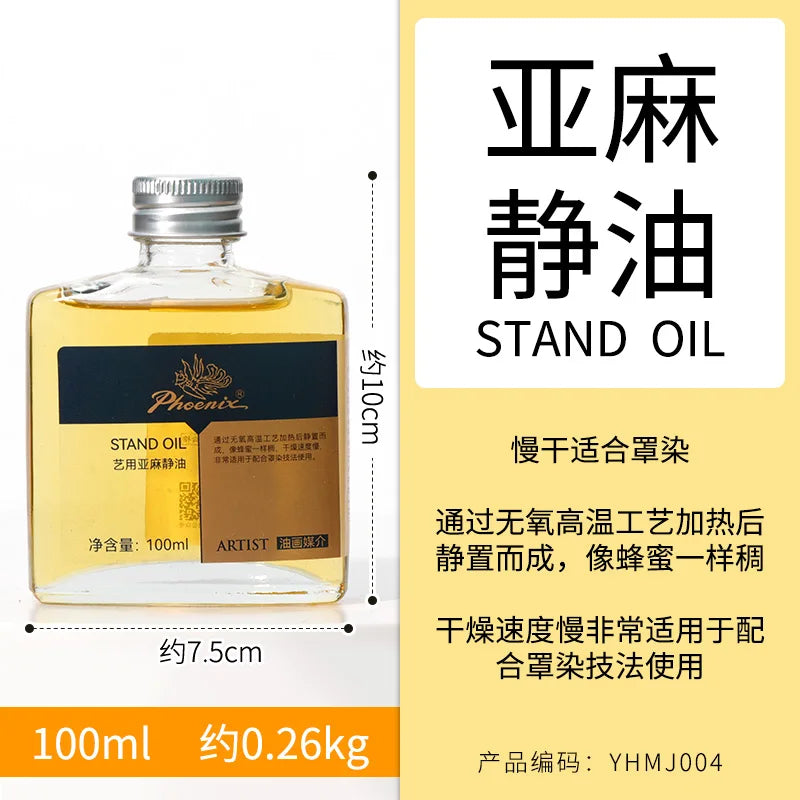 Medium de 100ml para pinturas al óleo, secado rápido, aceite de tóner, retoque de esmalte, barniz brillante