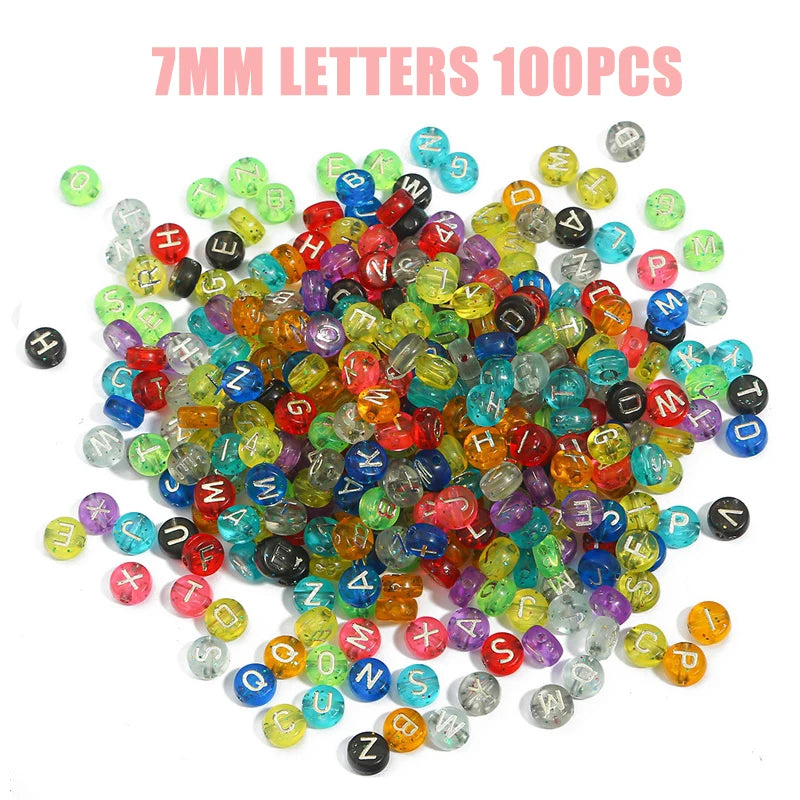 Conjunto de joyería, juego de cuentas espaciadoras sueltas creativas para hacer pulseras y collares, 24 cuadrículas, Cuerda elástica para hacer joyas