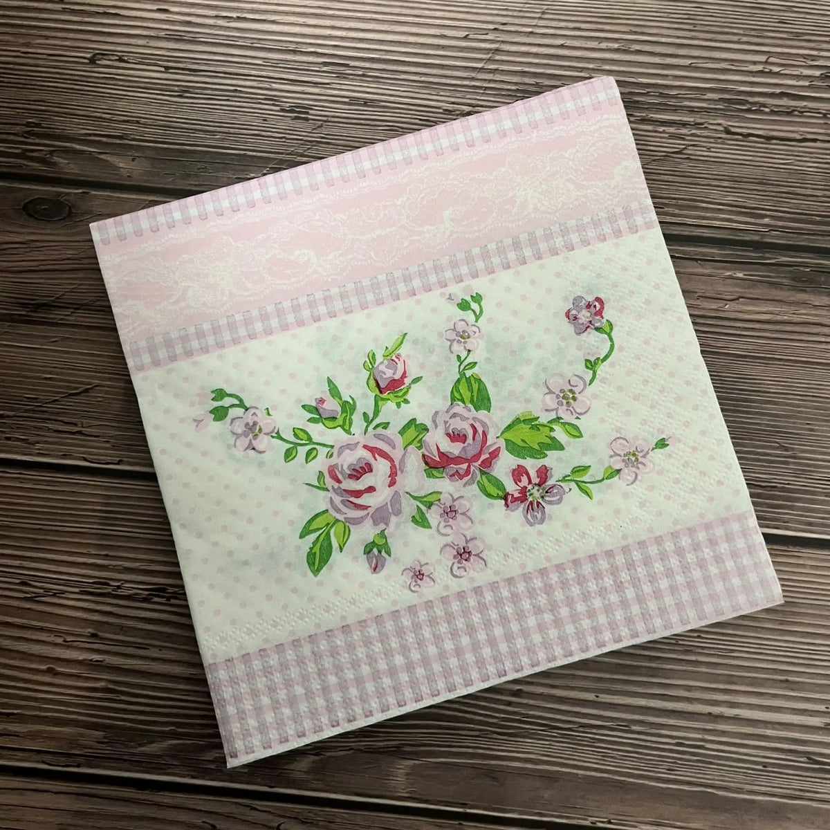 20 Servilletas Florales Coloridas Desechables, Decoupage