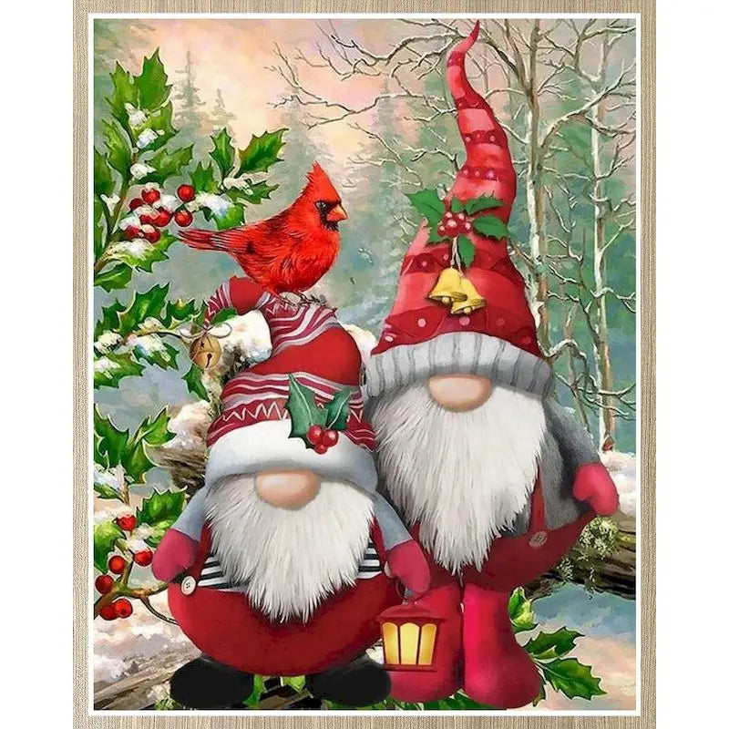 Imágenes por número, Kits de Papá Noel,  pintura por números sobre lienzo, arte pintado a mano