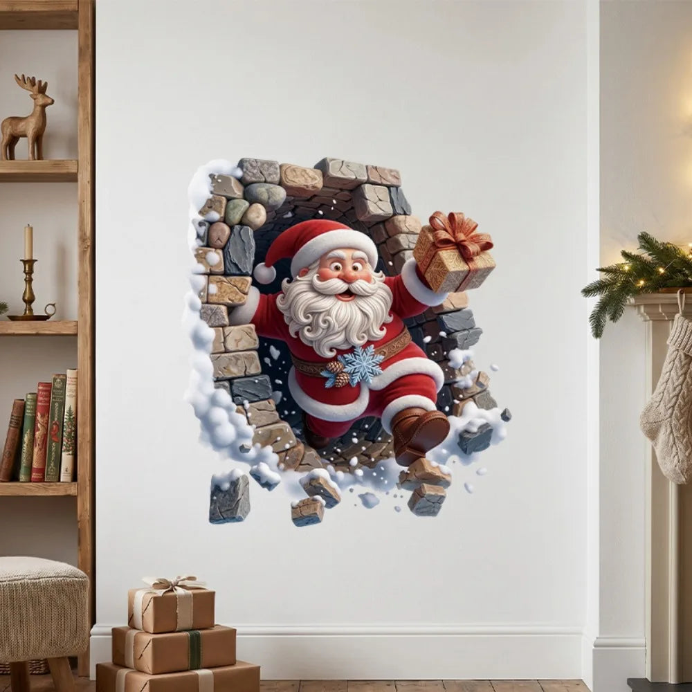 Adhesivo de Pared 3D de Navidad