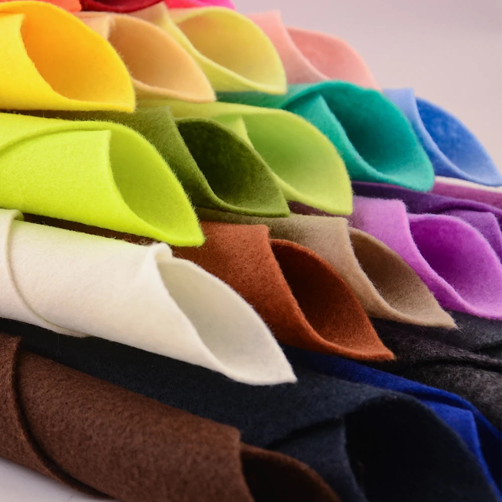 Tela de fieltro súper suave de 1,4mm de espesor, hoja no tejida de 30x30cm/20x90cm