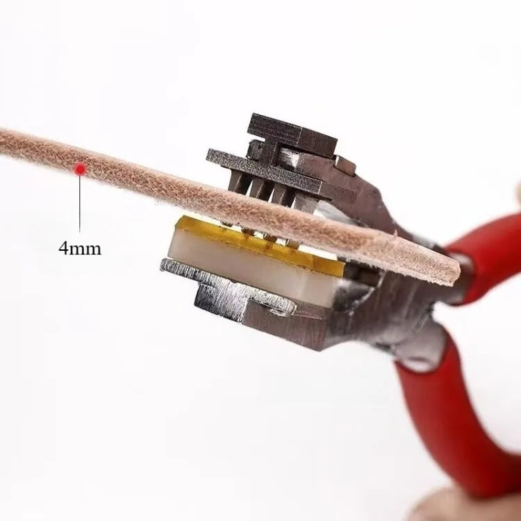 Cortador rómbico silencioso de acero blanco de 4mm/alicates de corte plano inclinado para cuero