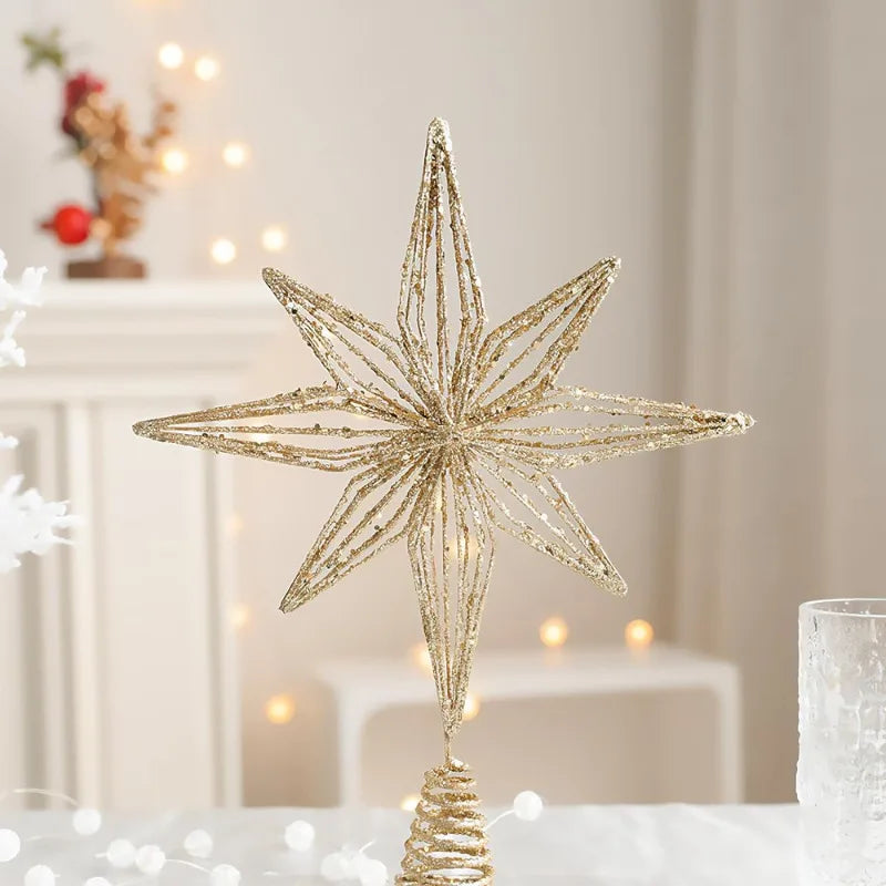 Adorno de estrella para árbol de Navidad