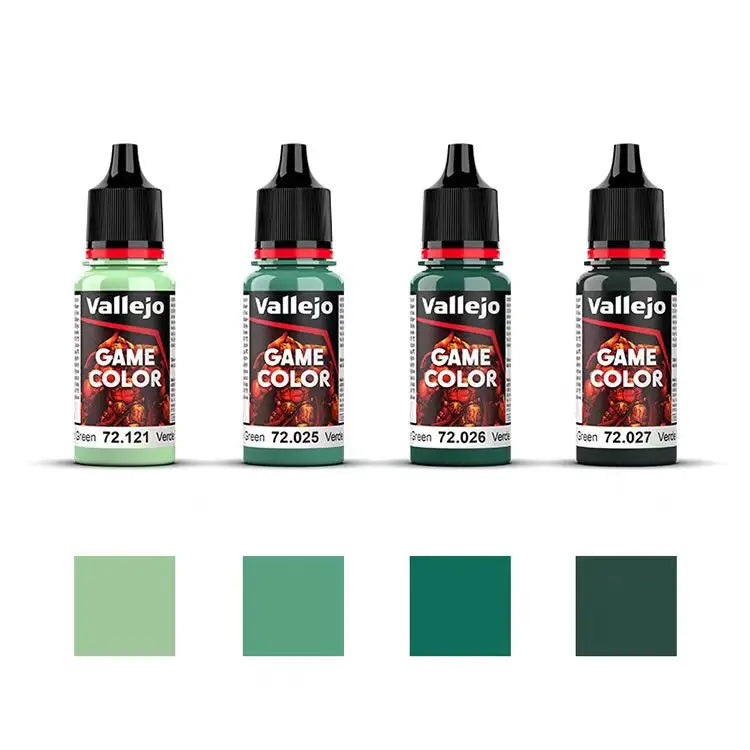 Pintura de España AV Vallejo, a base de agua, respetuosa con el medio ambiente, serie de recubrimiento manual 4*18 ml